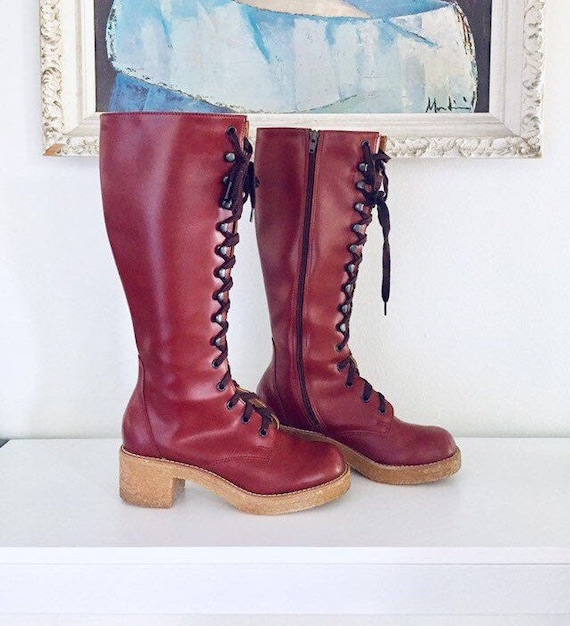 70s chunky boots