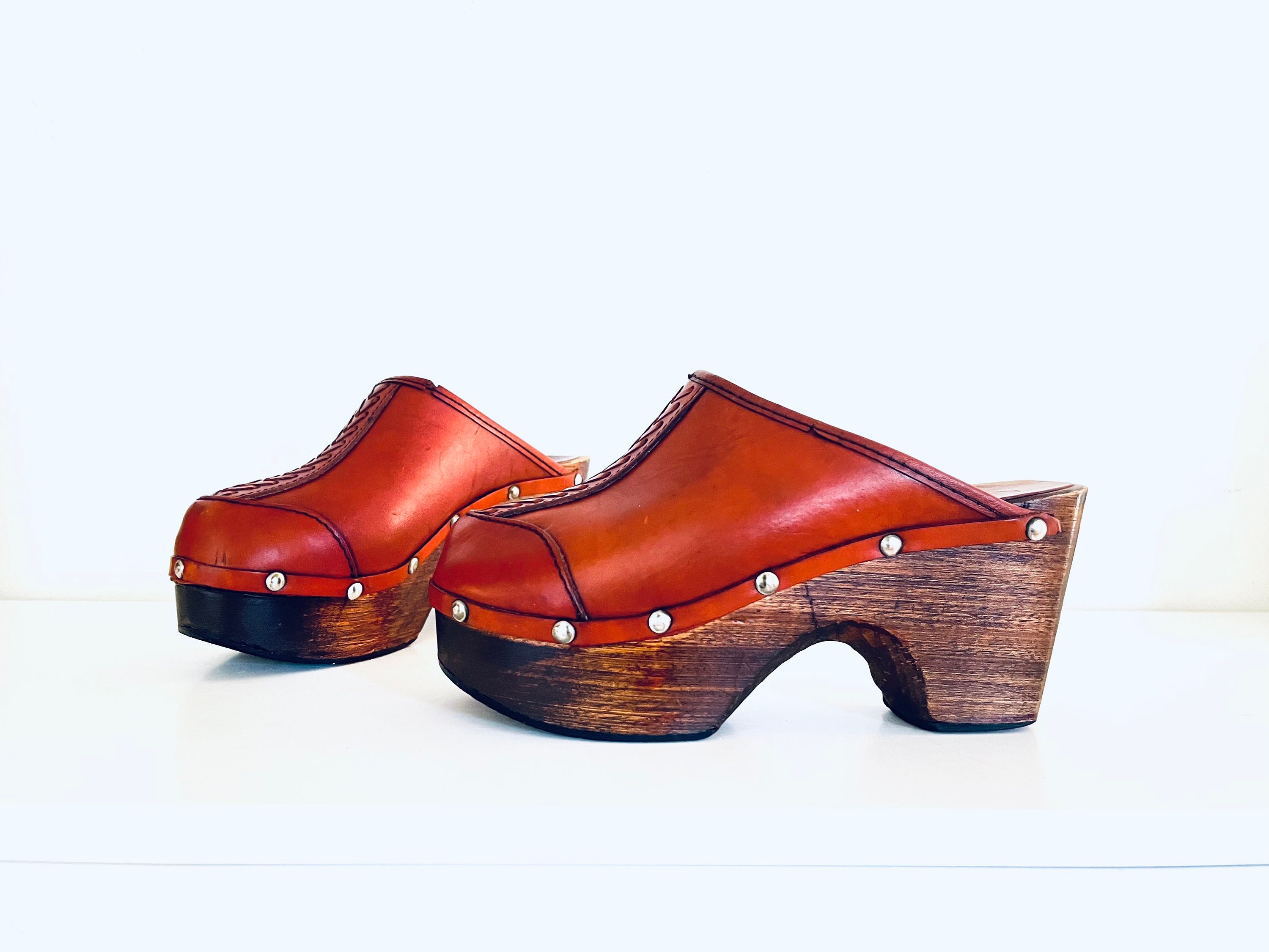 70s clogs heels