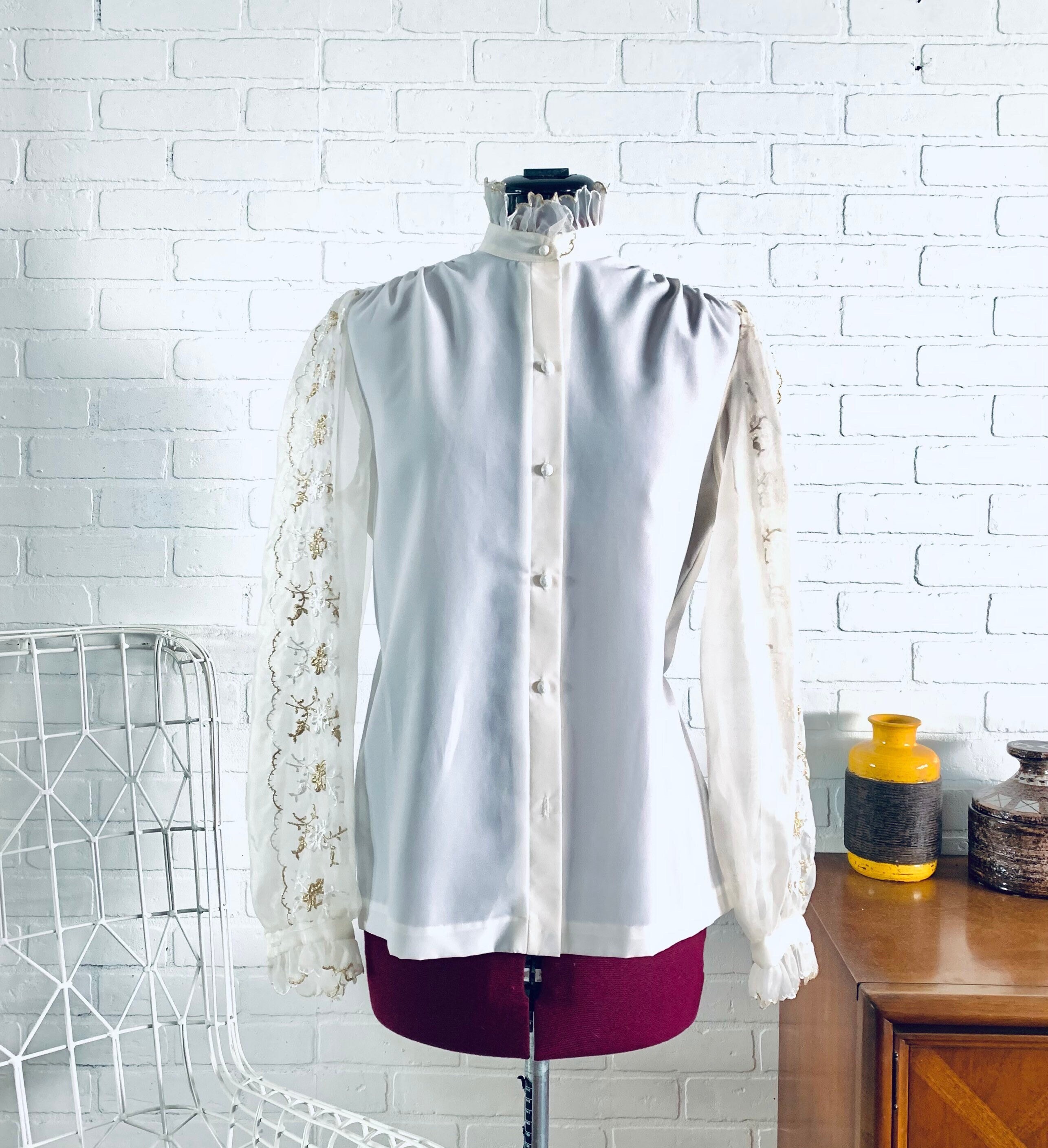 epa organdy dot blouse whiteドットオーガンジー epa organdy dot blouse whiteドットオーガンジー