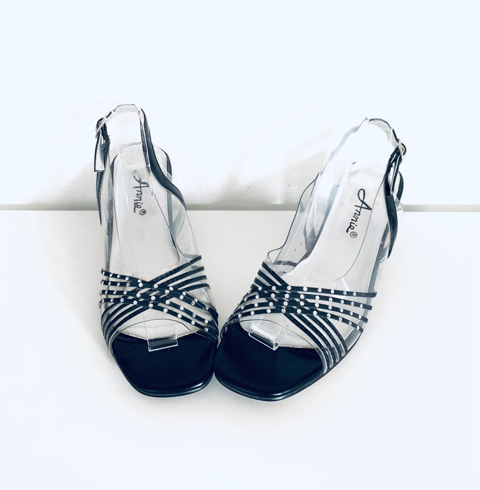 vinyl clear sandals