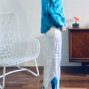60s Chinese Pajamas Size XS S by Switzer image 4