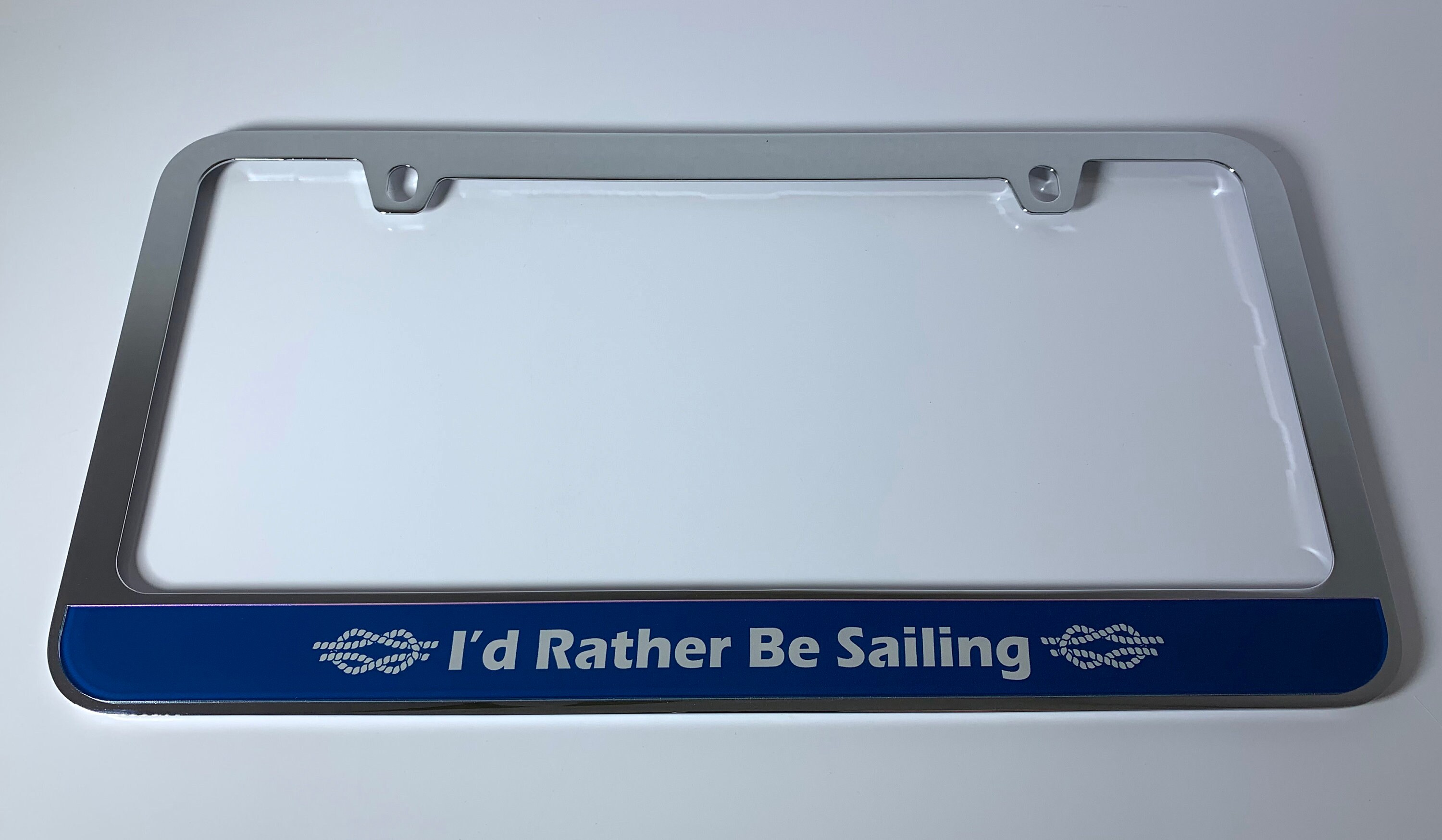 I'd Rather Be Sailing License Plate Frame Your Choice of Etsy Ireland