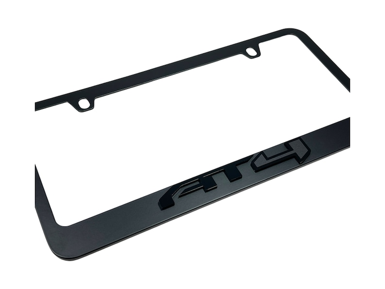 GMC AT4 Black on Black License Plate Frame (free Shipping) - Etsy