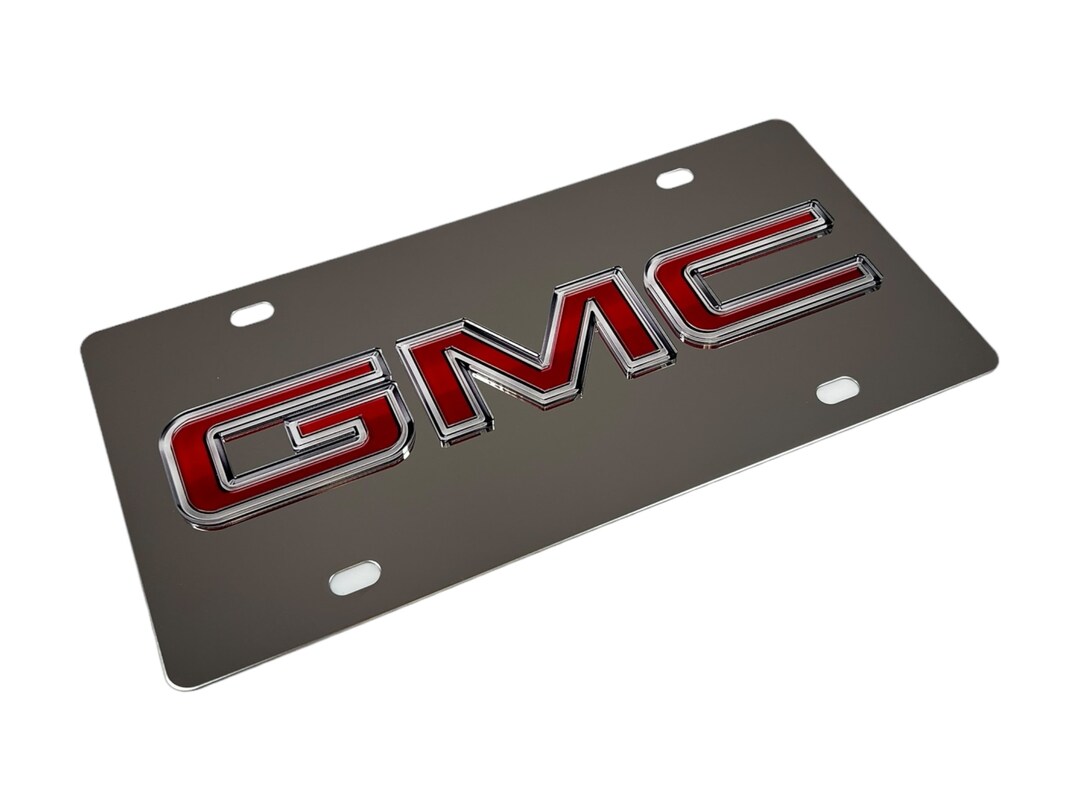GMC Badge Stainless Steel License Plate (free Shipping) - Etsy