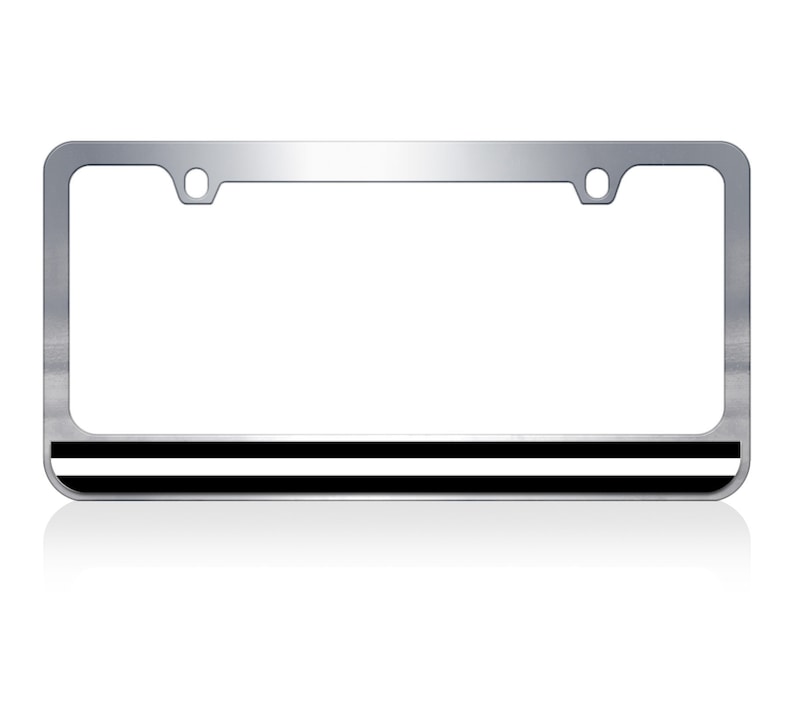 Thin Line License Plate Frame You Pick the Color Line and Etsy
