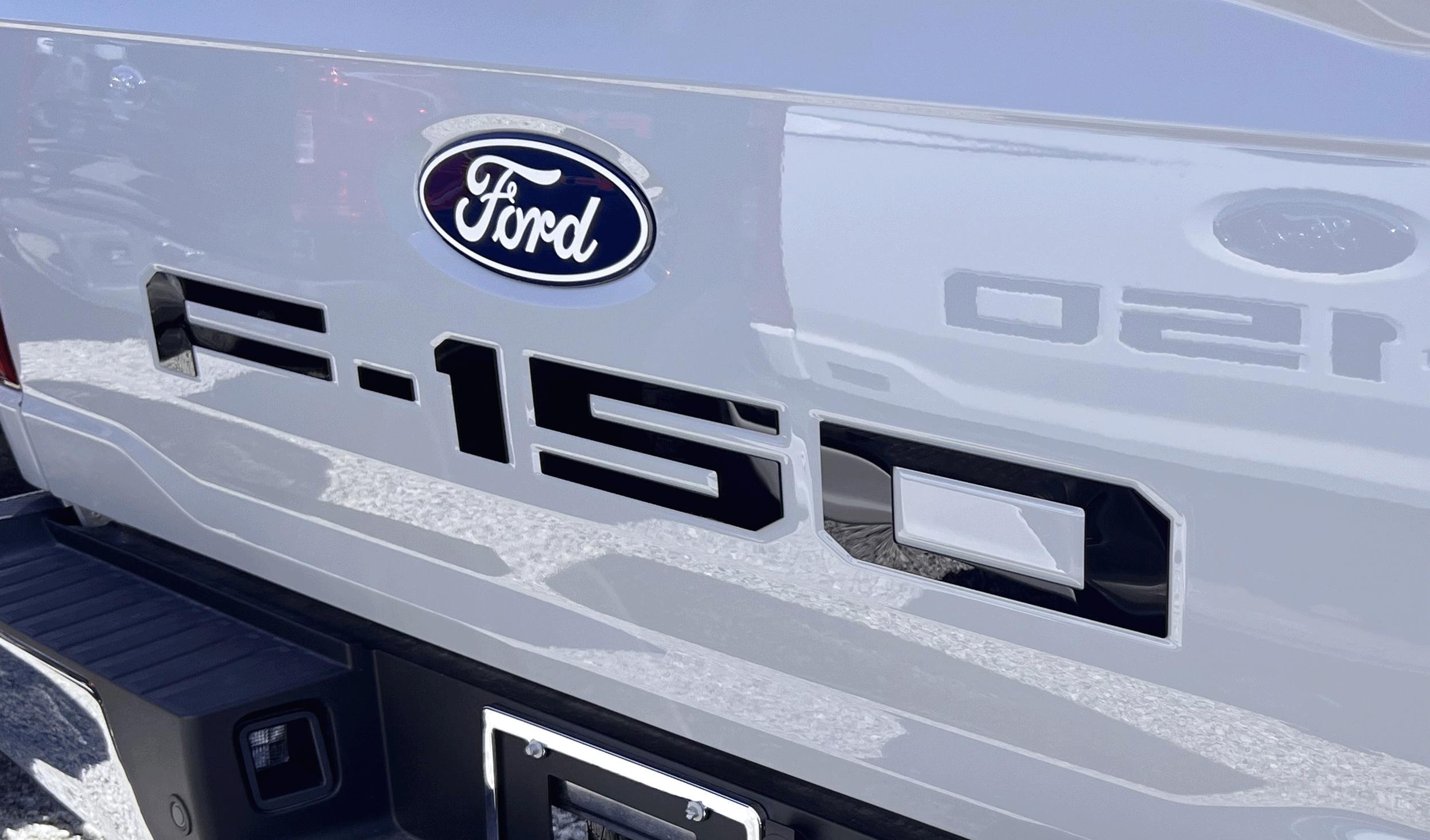 Ford Performance Vehicles Block Lettering 2021-current Ford F-150 Custom Tailgate Lettering Kit - Solid Color ...