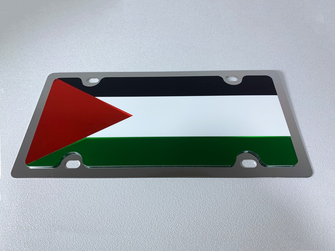 PALESTINE Flag License Plate on Your Choice of Stainless or Etsy UK
