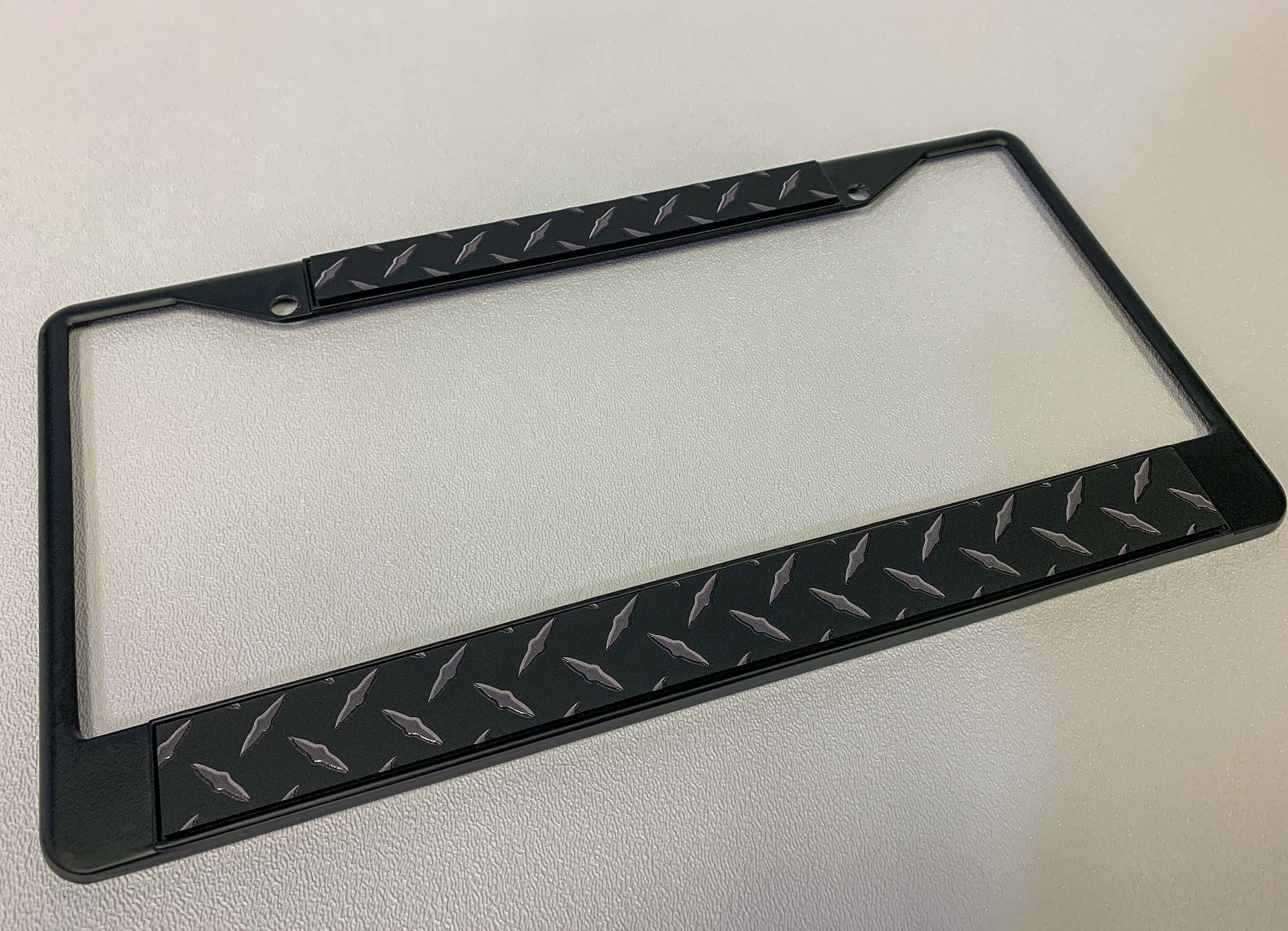 Black diamond 2024 license plate cover