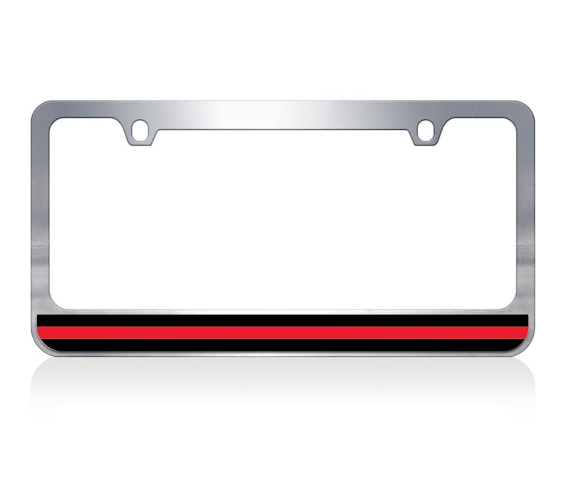 Thin Line License Plate Frame You Pick the Color Line and Etsy
