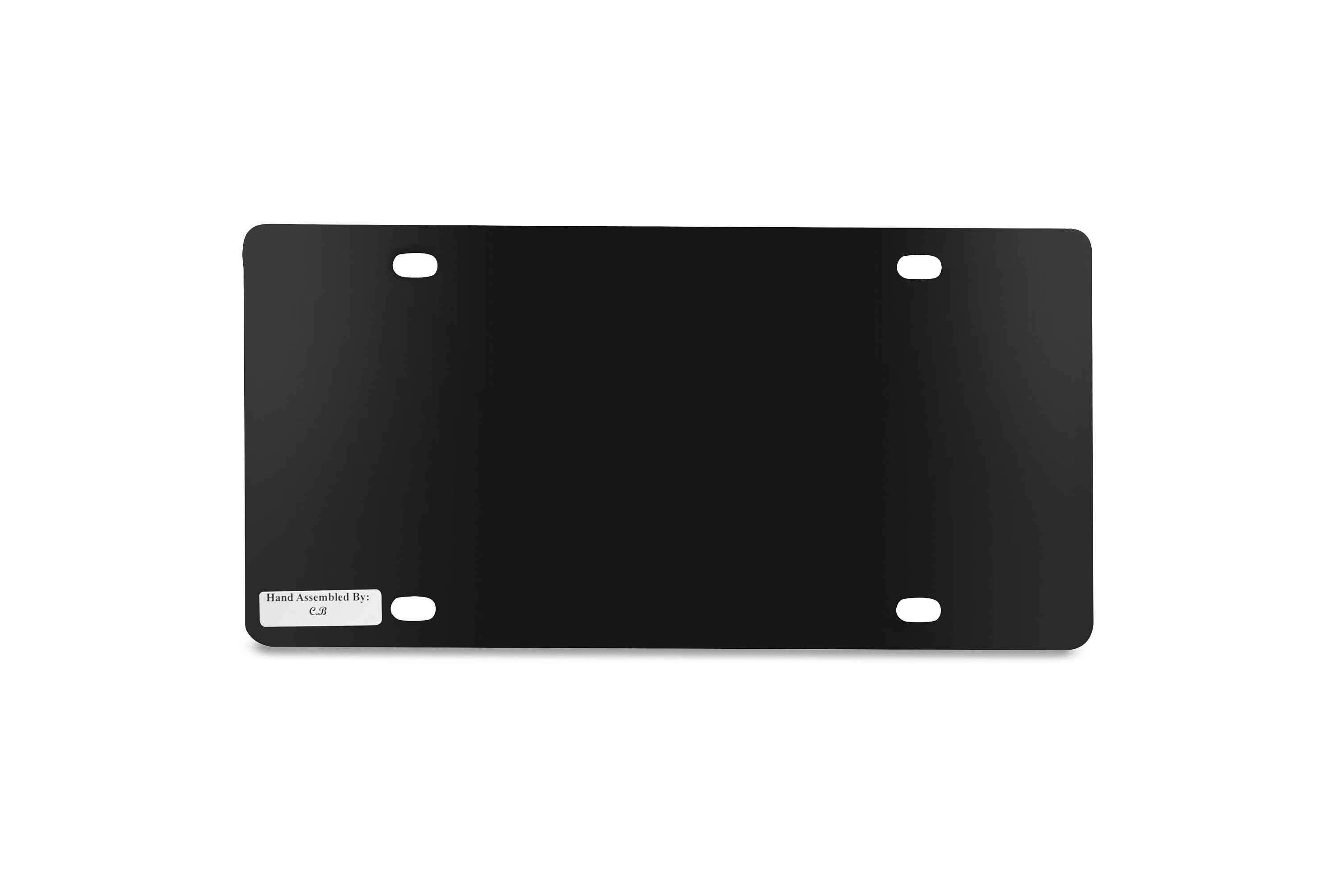 Thin Lines License Plate Blue Red and Green Bars on Blacked Etsy