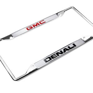 3D Denali Chrome Stainless Steel License Plate Frame – Sleek & Rustproof