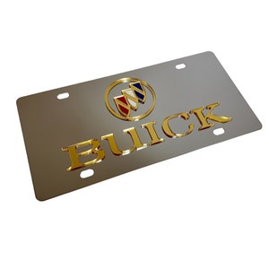 Buick License Plate, High-Quality Stainless Steel with Acrylic (FREE Shipping)