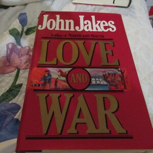 Vintage Book 1984 First Edition John Jakes Love War Hbj Etsy