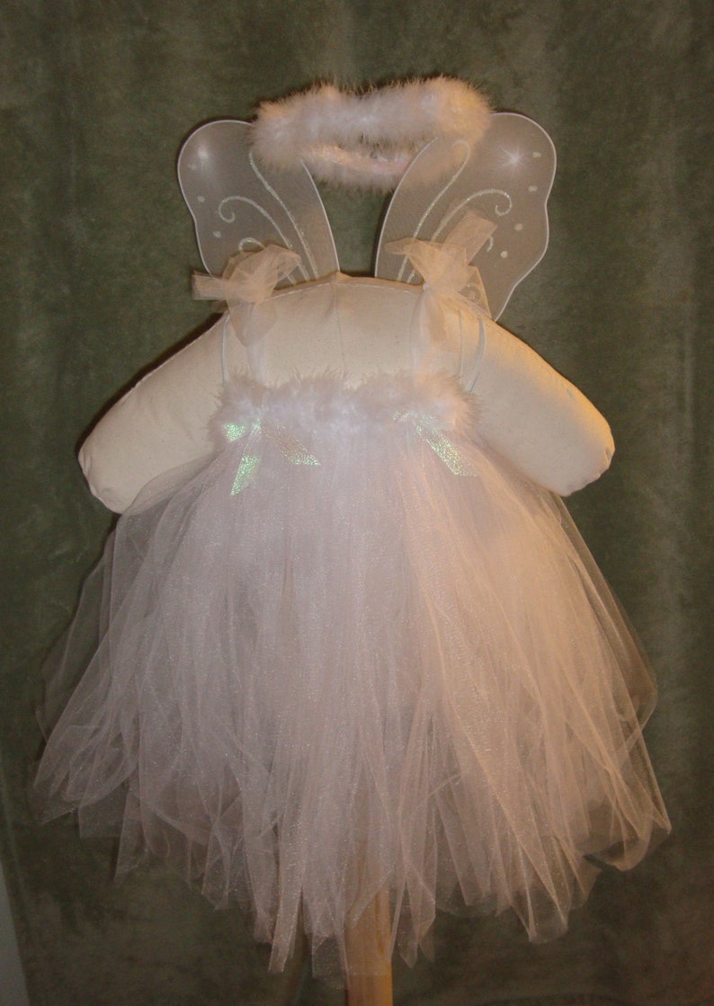 Angel Halloween Tutu Costume White Fairy | Etsy