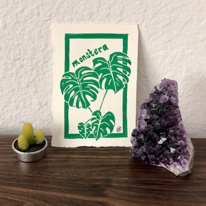 Monstera Print - Original Print - 4” x 6”