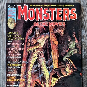 Vintage &quot;Monsters of the Movies&quot; Magazine | #6 | April, 1975