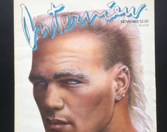 Andy Warhol Interview Magazine | Brian Bosworth | November, 1987