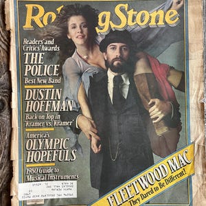 DISTRESSED Rolling Stone Magazine Vintage COVERS | 1979-1981 | The Year in Music, Rolling Stones, Fleetwood Mac
