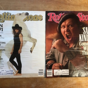 DISTRESSED Rolling Stone Magazine Vintage COVERS | 1988-1989 | Tom Cruise, Keith Richards, Lennon, Letterman, Bon Jovi and More