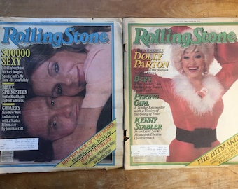 DISTRESSED Rolling Stone Magazine Vintage COVERS | 1979-1981 | Zevon, Police, Lennon, Springsteen, Cars, Clash, Petty, Eagles and More