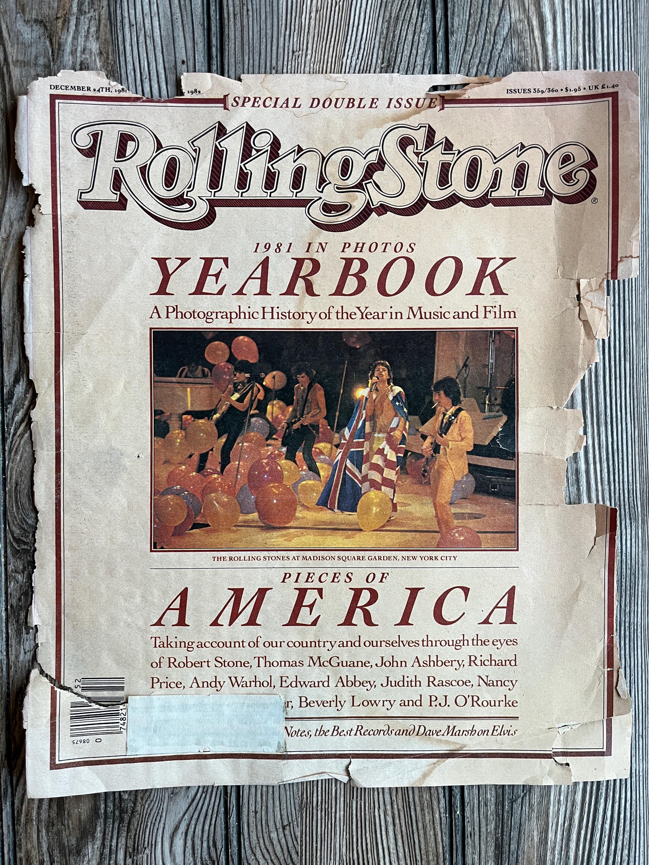 DISTRESSED Rolling Stone Magazine Vintage COVERS | 1979-1981 | the