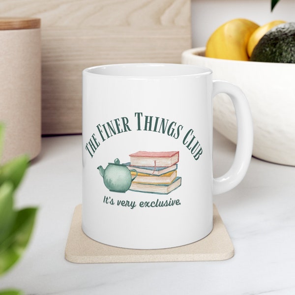 Finer Things Club, The Office tv gift, Finer Thing Club mug, gift for the office fan, Dunder Mifflin, The Office tv show