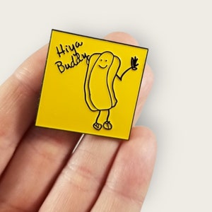 The Office Pin, Hiya Buddy, enamel pins, The Office gift, the office pin