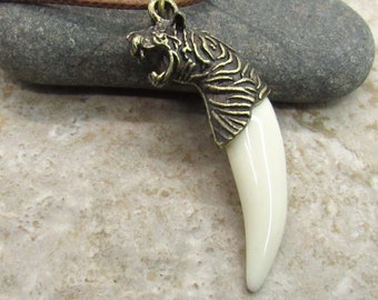 Sabertooth Necklace Etsy