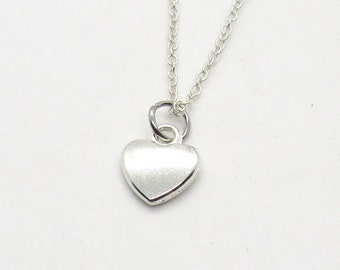Small Heart Charm Pendant Necklace, Small Heart Charm, Women's Jewelry, Women's Necklace, Necklace for Women, Layered Charms Necklace