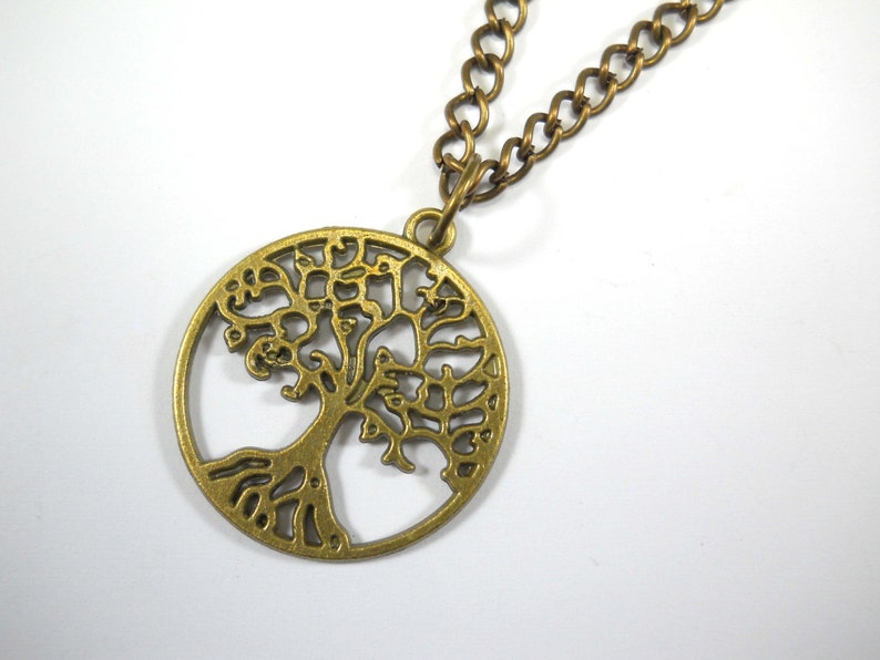 Tree Of Life Pendant Necklace, Tree Of Life Charm, Nature Necklace, Tree Charm, Gift for Women, Women's Necklace, Men's Necklace image 2