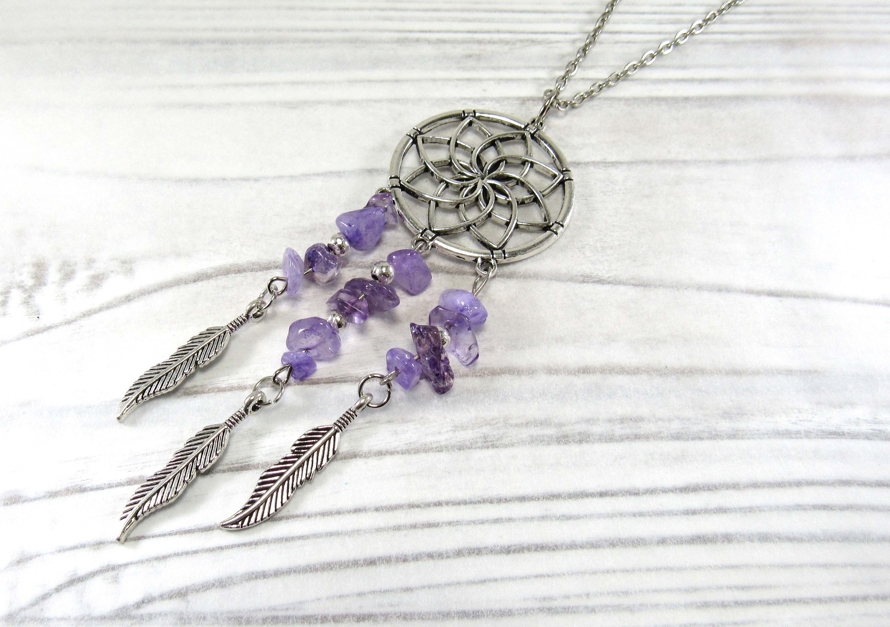 Native american 2024 dreamcatcher necklace