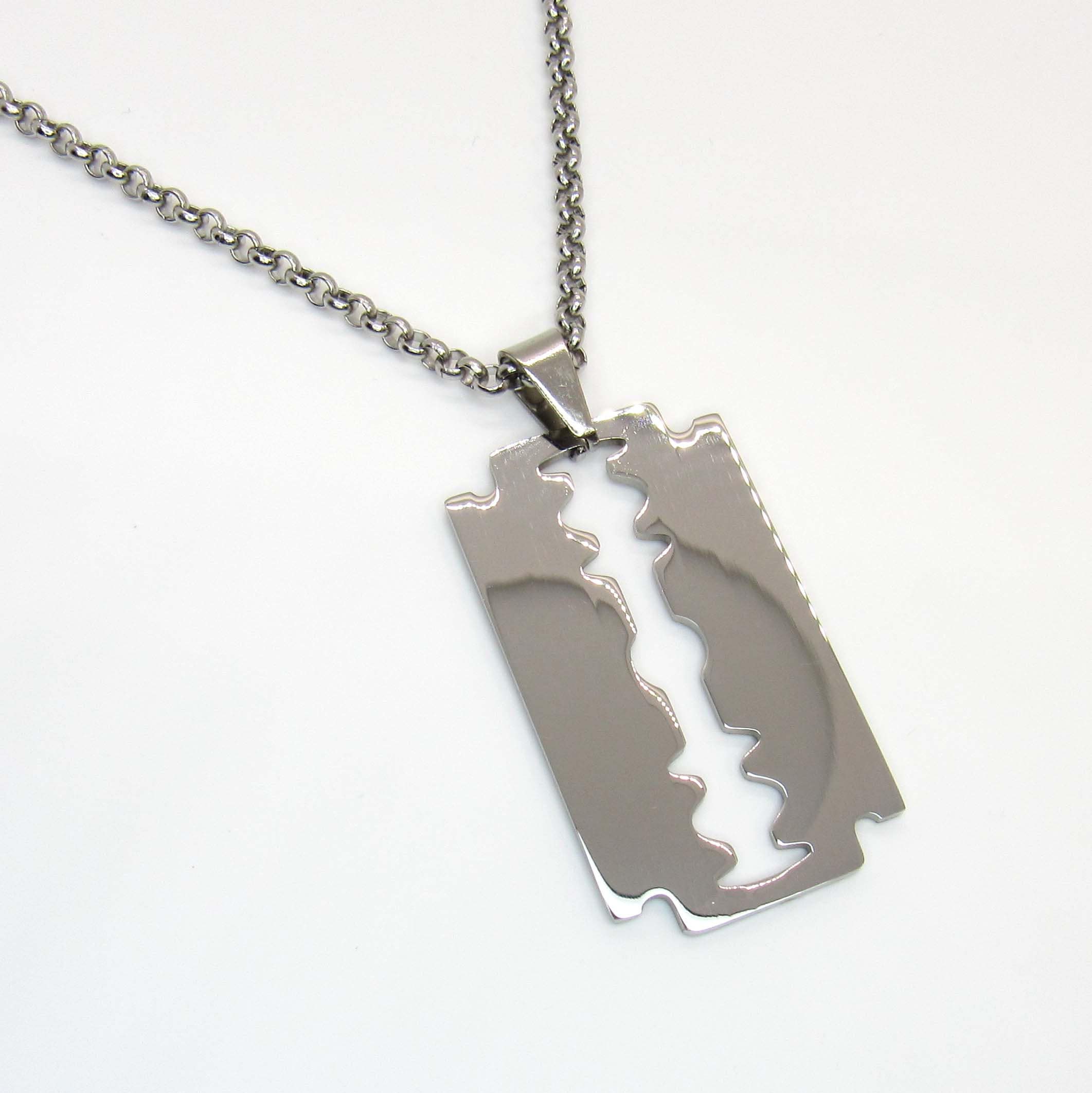 Medium RAZOR BLADE Necklace 