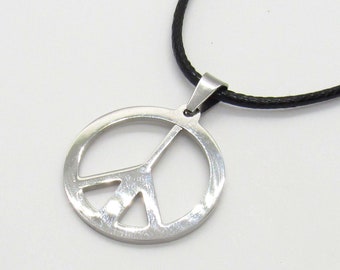 Epinki Pendant Necklace for Stainless Steel Pendant Necklaces for Women Agate CZ Round Peace Logo Epinki Pendant Necklace for Stainless Steel Pendant Necklaces for Women Agate CZ Round Peace Logo