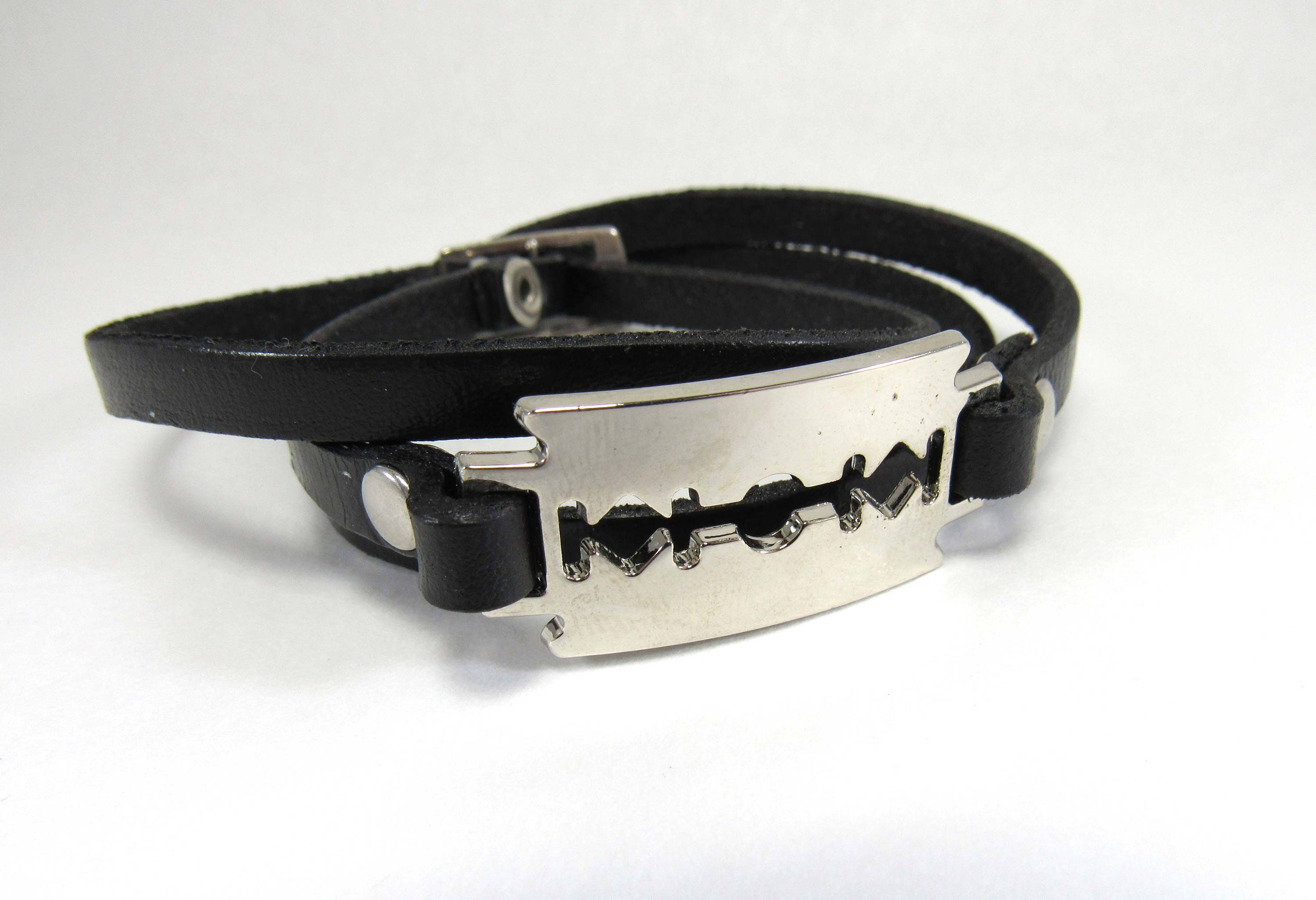 Barb Barbed Wire Razor Blade Charm Bracelet Jewelry Thorn Punk Goth Rock |  eBay