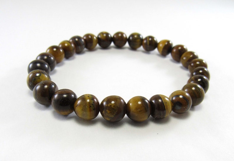 Gift for Men 8mm Beads Men/'s Jewelry Men/'s Bracelet Tiger/'s Eye Chakra Bracelet Elastic Cord Women/'s Bracelet
