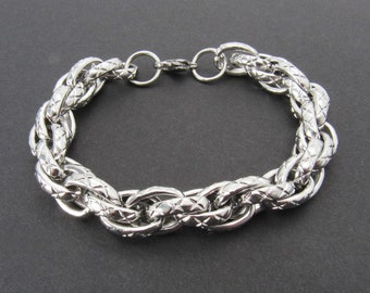 Stainless Steel Multi Link Rope Chain Bracelet, 201 Stainless Steel Bracelet, Men's Bracelet, Women's Jewelry, Fashion Bracelet