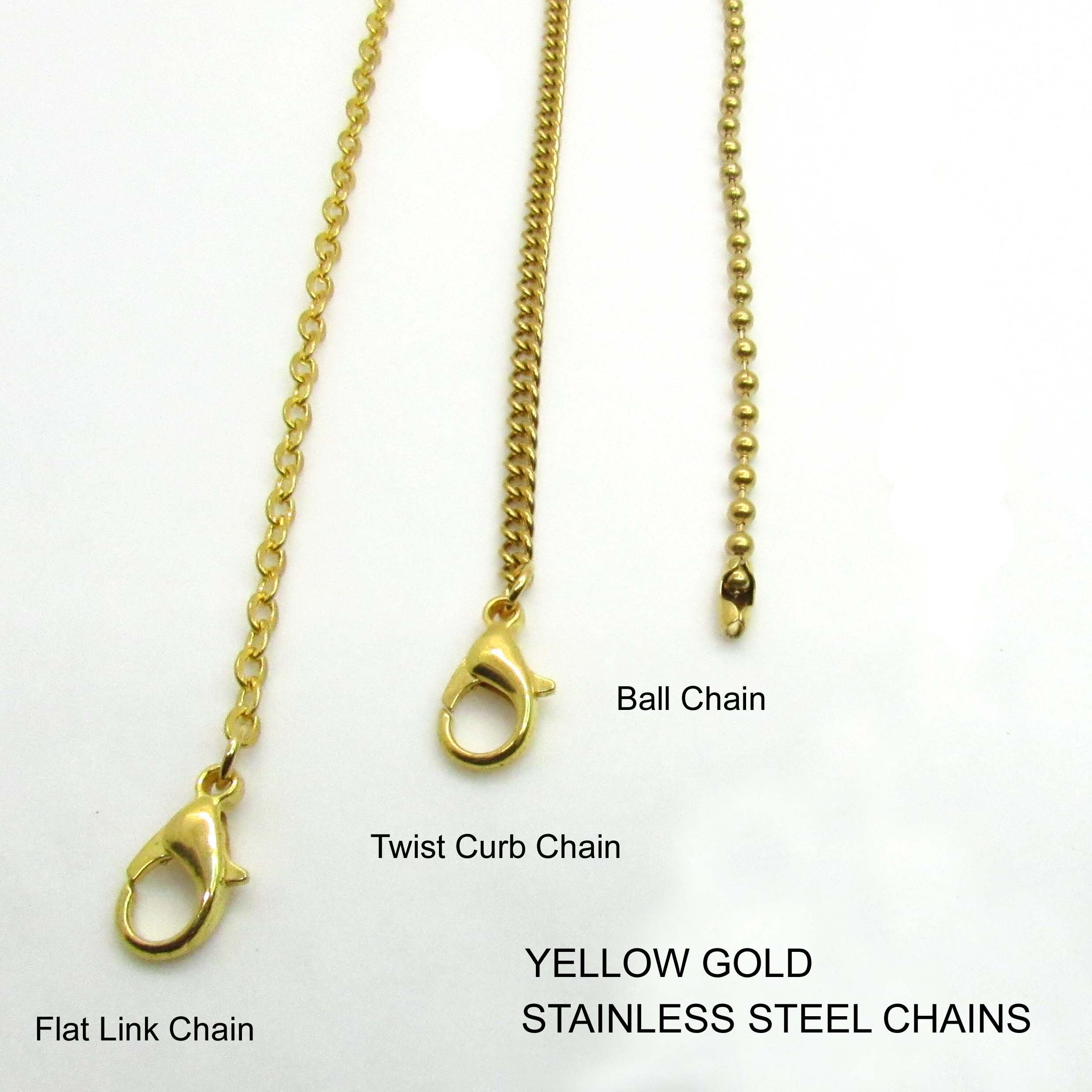 Stainless Steel Chain Necklaces for Men, Necklace Chains for Women, Stainless  Steel Hypo Allergenic Chains, Fashion Necklaces for Men, Women