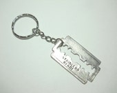 小物 ec melodi razor key clip Razor Blade Pendant Keychain, Razor Blade Keyring, Razor