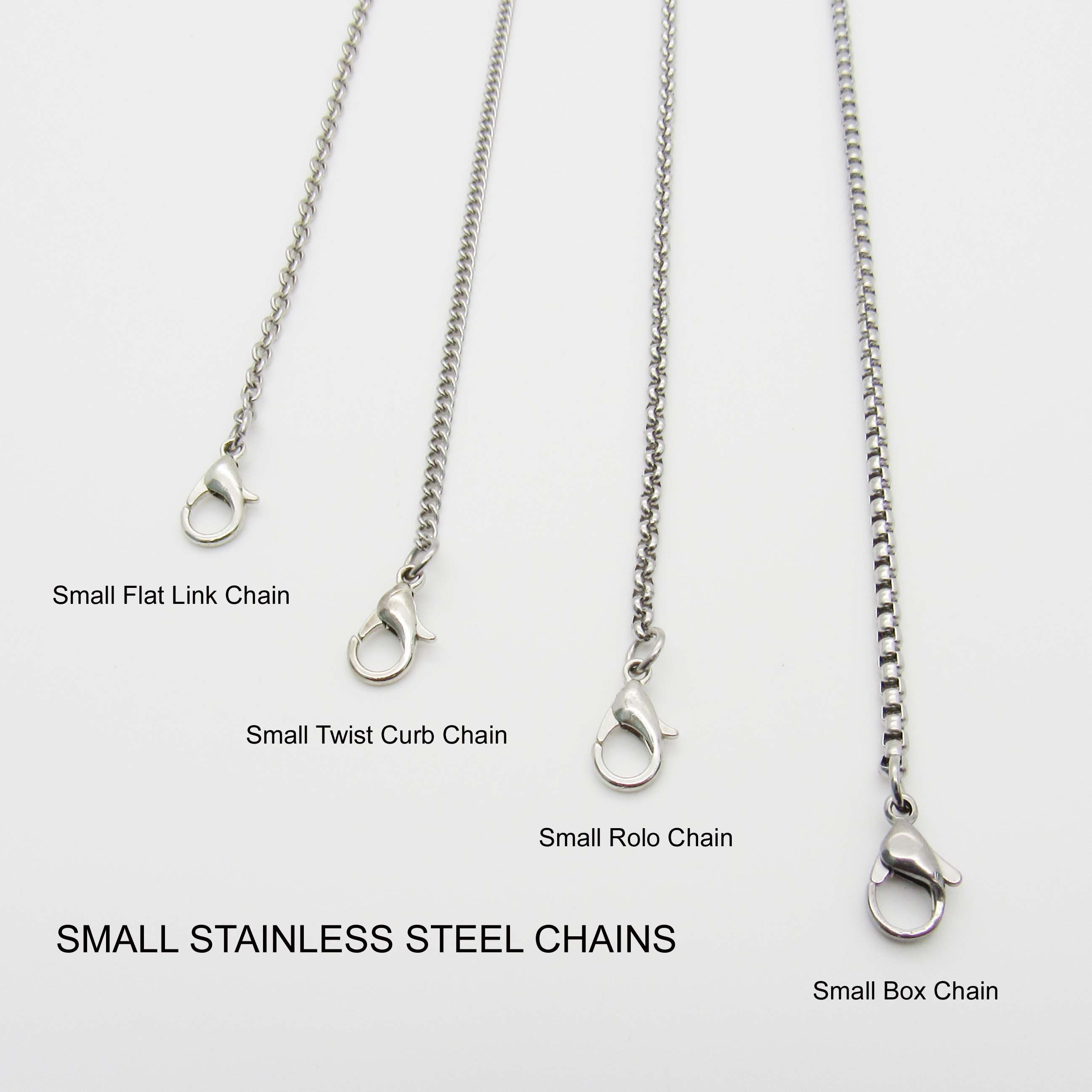 Stainless Steel Chain Necklaces for Men, Necklace Chains for Women,  Stainless Steel Hypo Allergenic Chains, Fashion Necklaces for Men, Women