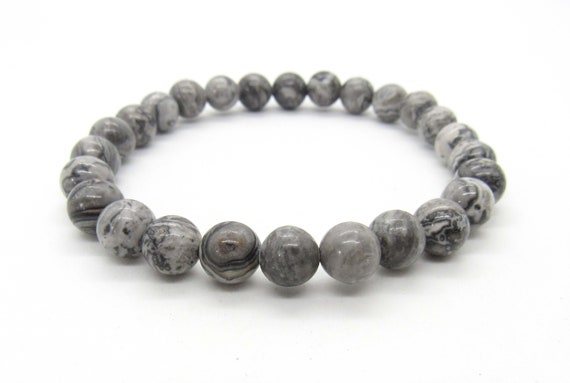 Natural Crystal Gemstone ~ Spectrolite Labradorite Bracelet & Grey Moo –  Kundalini Prana