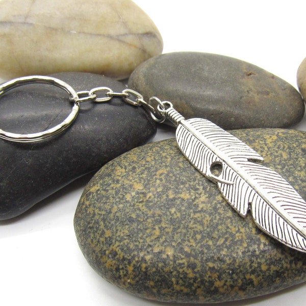 Feather Key Chain Etsy