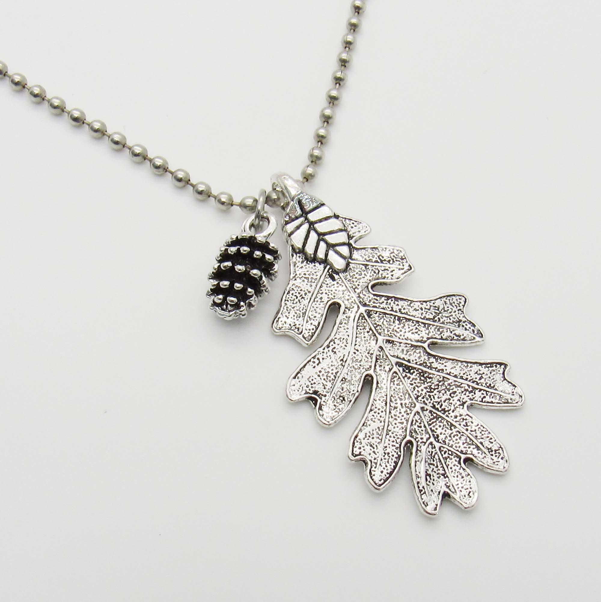 Silver English Oak Leaf Pendant Necklace by Paul Wright ® | Paul Wright  Jewellery
