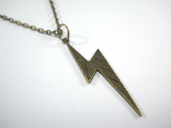 Lightning bolt mens necklace deals