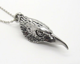 Large Eagle Head Pendant Necklace, Eagle Head Necklace, Men's Necklace, Eagle Head Pendant, Animal Jewelry, Women's Necklace