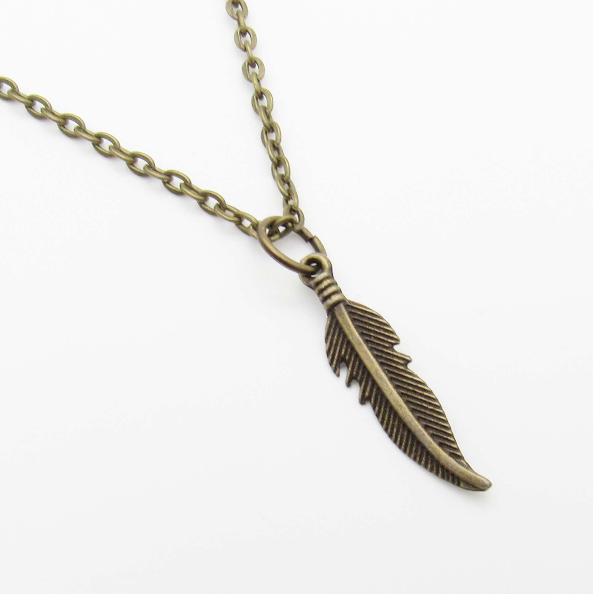 Chico Feather Pendant | Silver & Rose Gold Feather Pendant