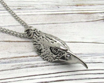 Large Eagle Head Pendant Necklace, Eagle Head Pendant, Eagle Head Necklace, Animal Jewelry, Men's Necklace, Women's Necklace