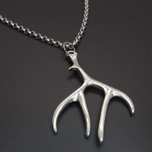 Mule Deer Antler Pendant Necklace, Deer Antlers, Mule Deer Antler Necklace, Animal Charm, Tribal Charm,  Men&#39;s Necklace, Women&#39;s Necklace