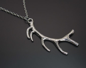 Stag Antler Pendant Necklace, Deer Antlers, Deer Antler Necklace, Animal Charm, Tribal Charm,  Men's Necklace, Women's Necklace