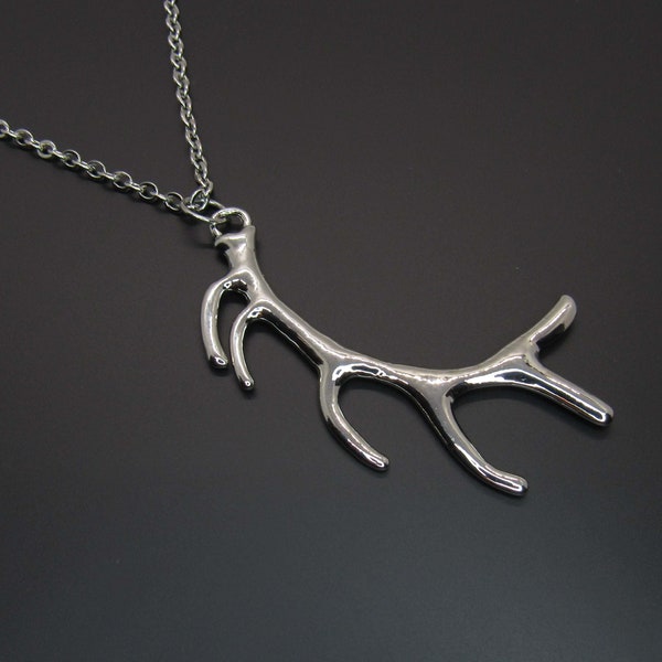 Stag Antler Pendant Necklace, Deer Antlers, Deer Antler Necklace, Animal Charm, Tribal Charm,  Men's Necklace, Women's Necklace