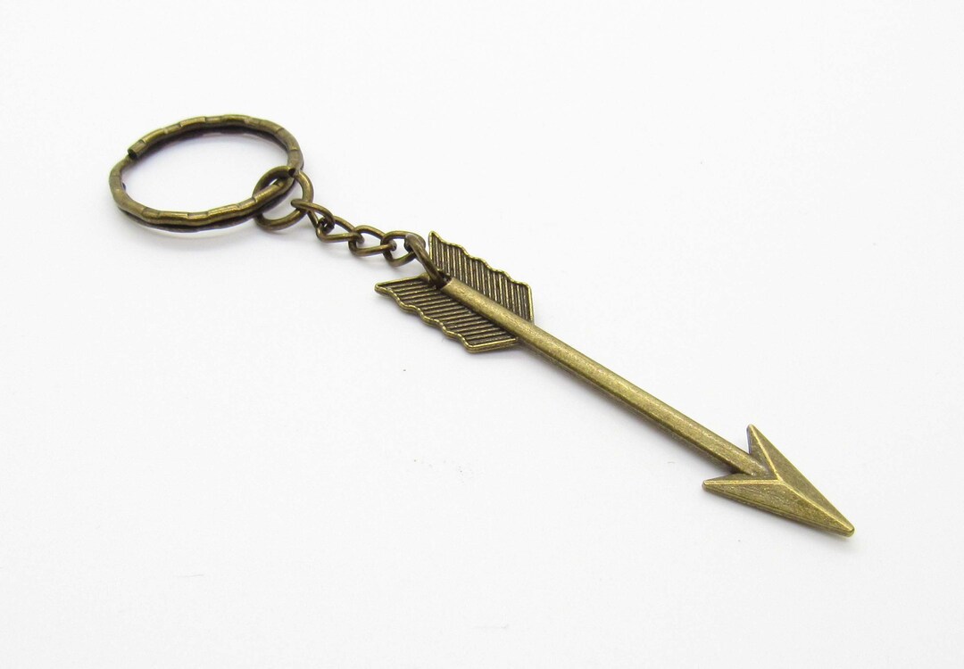 Large Arrow Pendant Key Ring, Tribal Jewelry Key Chain, Archer Key Ring ...